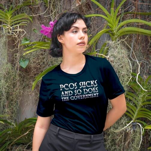PCOS Sucks Tee – Bold Feminist Statement - Image 2