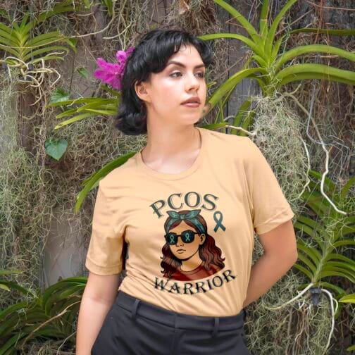 PCOS Warrior Girl Tee - Image 4